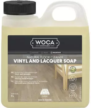 WOCA Vinylund Lackseife (Laminatreiniger), Holzbodenseife 1 Liter natur
