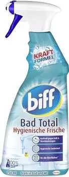 Biff Badreiniger Hygiene Total, Kalkreiniger, Spray, gegen Kalk und Schmutz, 750ml