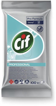 Cif Reinigungstücher Professional, frischer Zitronenduft, Allzwecktücher, 100 Tücher