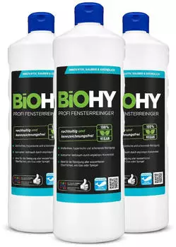 BiOHY Profi Fensterreiniger (3x1l Flasche)