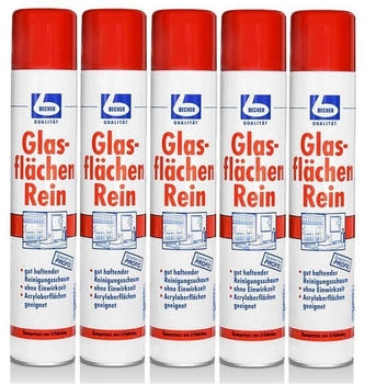 Dr. Becher 5x Glasflächen Reiniger 500ml Sprühdose
