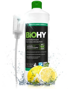 BiOHY Bodenreiniger für Wischroboter 1 Liter Flasche + Dosierer
