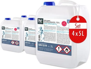 Höfer Chemie 4x 5 l Isopropanol 70%