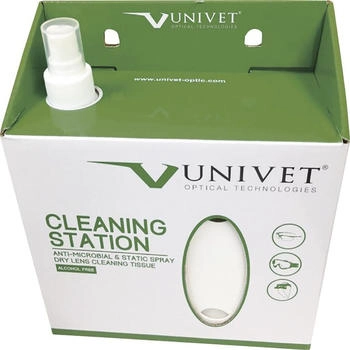 Univet Brillen Reinigungsstation250ml 280Tücher