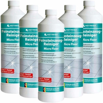 Hotrega Feinsteinzeug Reiniger Micro Floor 1l intensive Reinigung und Pflege für Feinsteinzeugfliesen