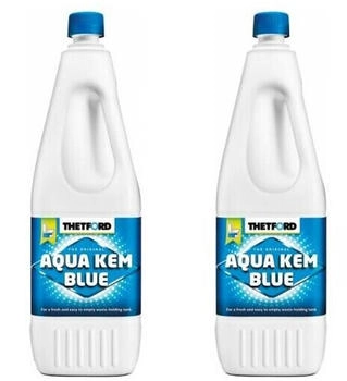 Thetford 2 x Aqua Kem Blue Sanitärflüssigkeit wc Zusatz 2 Liter