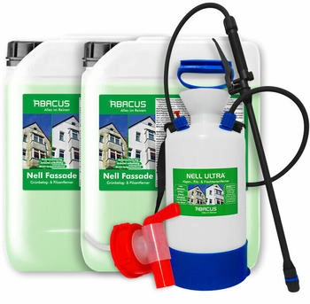 Abacus Fassadenreiniger mit Drucksprher, Grnbelagentferner 10 Liter (7594)