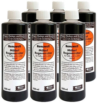 Renuwell Möbel-Regenerator Pflegemittel Holzreiniger Spar-Set 6 x 500 ml