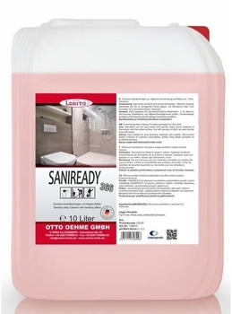 Lorito Saniready Schaumreiniger Kalklöser 10L Badreiniger mit Abperl-Effekt