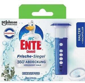 WC Ente WC-Duftspüler Frische Siegel Eukalyptus, Starterset, Spender, Anti-Geruch-Formel, 36 ml