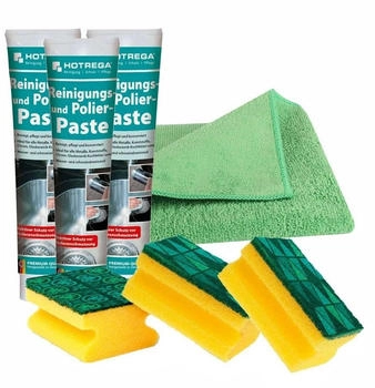 Hotrega Reinigungs- und Polierpaste Set 7-teilig