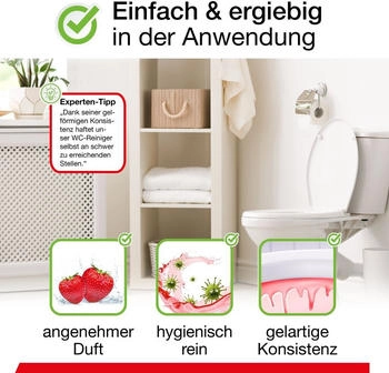 BiOHY WC-Reiniger, Toilettenreiniger, Kloreiniger, WC Erfrischer - 2er Pack (2 x 1 Liter Flasche)