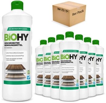 BiOHY Wischroboter Reinigungsmittel 9er Pack (9 x 1 Liter Flasche