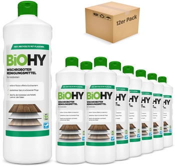BiOHY Wischroboter Reinigungsmittel 12er Pack (12 x 1 Liter F