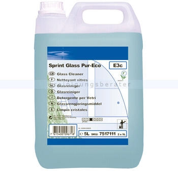 Diversey Sprint Glass Pur-Eco 5 L Glas- und Oberflächenreiniger auf Basis von Wasser