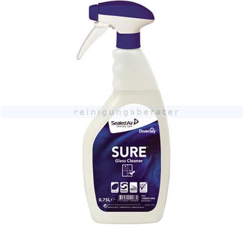 Diversey SURE Glass Cleaner 750 ml Gebrauchsfertiger Glasreiniger