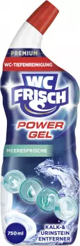 WC Frisch WC-Reiniger Power WC Gel und Meeresfrische, Kalk- und Urinsteinentferner, Premium, 750ml