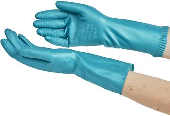 Spontex Gummihandschuhe Wash-Ups 12147877, Naturkautschuk mit Latex, blau, Größe M