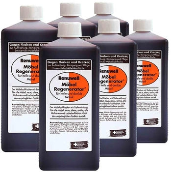 Renuwell Möbel-Regenerator Holzpflege Reinigungsmittel Spar-Sets 6 x 1 Liter