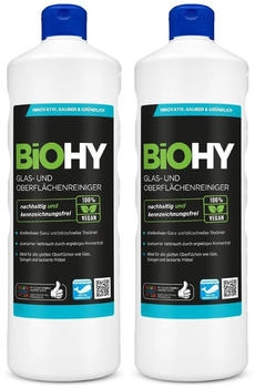 BiOHY Glas- und Oberfl&auml;chenreiniger (2x1l Flasche)