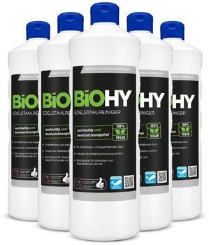 BiOHY Edelstahlreiniger (6x1l Flasche)