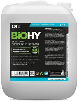 BiOHY Glas- und Oberfl&auml;chenreiniger (10l Kanister)
