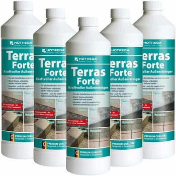 Hotrega Terras Forte kraftvoller Außenreiniger Konzentrat 1 l Kraftreiniger, Steinreiniger, Hofreiniger, Terrassenreiniger, Natursteinreiniger