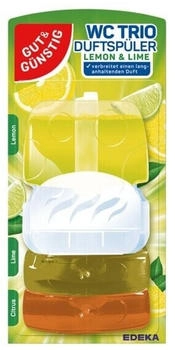 Gut & Günstig WC Duftspüler »WC Trio Lemon & Lime« 3x 55 ml weiß