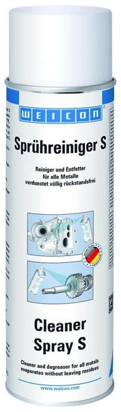 WEICON Sprühreiniger S 500 ml | Reiniger und Entfetter für Metall, Glas ...