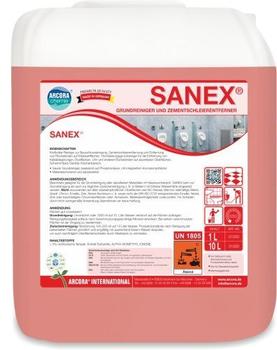 Arcora SANEX Grundreiniger und Zementschleierentferner 01003 , 10 Liter - Kanister