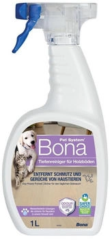 Bona Pet System Tiefenreiniger für Holzböden 1 L, Fleckenentferner, , für Haustierbesitzer, für alle lackierten, hartgewachsten und geölten Holzböden