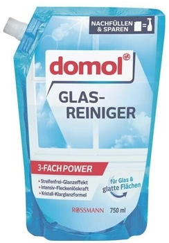 Domol Glasreiniger »3-FACHPOWER« 750 ml Nachfüllbeutel transparent