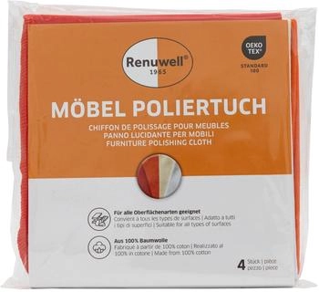 Renuwell M&ouml;bel-Poliertuch Baumwolle 4 St&uuml;ck (730124)