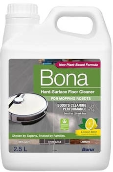 Bona Reinigungsmittel Hartbodenreiniger für Wischroboter (Zitronen&Minze-Duft, 2,5 l, Kanister)