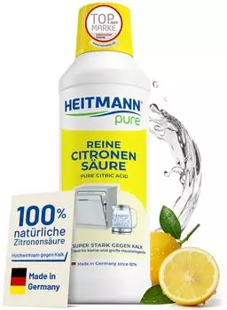 Heitmann Heitmann Zitronensäure pure Reine Citronensäure, 10355210000, flüssig, lebensmittelsauber, 500 ml