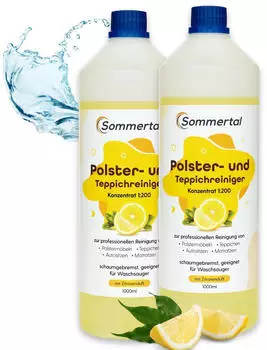 Sommertal Polster und Teppichreiniger 2L Konzentrat f&uuml;r 80 Anwendungen Sofa Auto Teppich