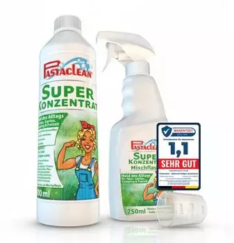 Pastaclean Superkonzentrat Allzweckreiniger Konzentrat, 500 ml + Zubehör
