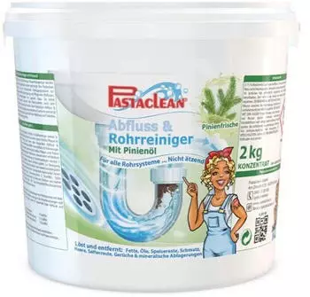 Pastaclean Abfluss-Rohrreiniger mit Pinienöl, 2 kg