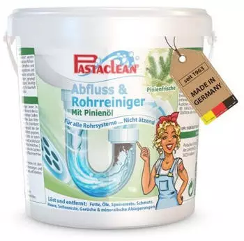 Pastaclean Profi Abfluss- & Rohrreiniger gegen Verstopfungen und Gerüche, 1500 g