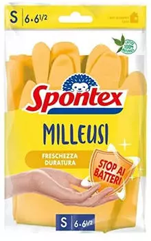 Spontex Gummihandschuhe Multi Use 12202166, Latex, gelb, Gr&ouml;&szlig;e S