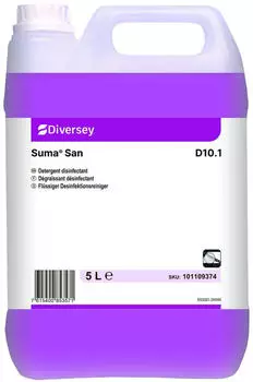 Diversey Suma San D10.1 Desinfektionsreiniger, Konzentrat 101109374 , 2x 5 l Kanister
