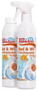 Pastaclean WC Frischezauber Toilettenspray Geruch-Stop (Orange), 2x 250ml
