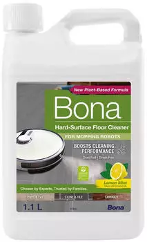 Bona Reinigungsmittel Hartbodenreiniger f&uuml;r Wischroboter (Zitronen&Minze-Duft, 1,1 l, Kanister)
