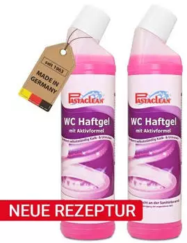 Pastaclean WC-Haftreiniger-Gel Gegen Kalk und Urinstein, 2x 750 ml