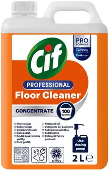 Diversey Cif Professional Bodenreiniger, Konzentrat 9303807 , 2 Liter Kanisterflasche