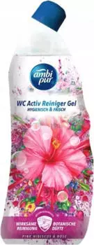 Bluesun Ambi Pur WC Aktiv Reiniger Gel Pink Hibiskus & Rose 750ml (1er Pack)