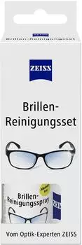 Zeiss Brillenreiniger 611438, Brillenreinigungsset, streifenfrei, inkl. Putztuch und Spray 30ml