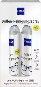 Zeiss Brillen-Reinigungs-Spray Doppelpack mit Inhalt zur 2x 120 ml
