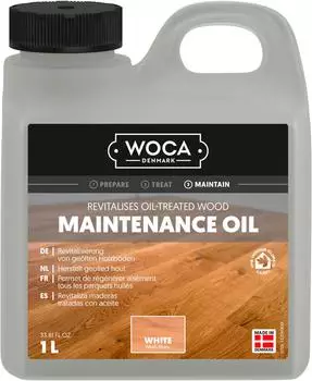 WOCA Pflegeöl (Maintenance Oil) Weiß - 1 Liter