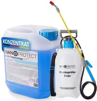 Nanoprotect Steinreiniger Konzentrat 5 kg inkl. Druckspr&uuml;her Intensivreiniger
